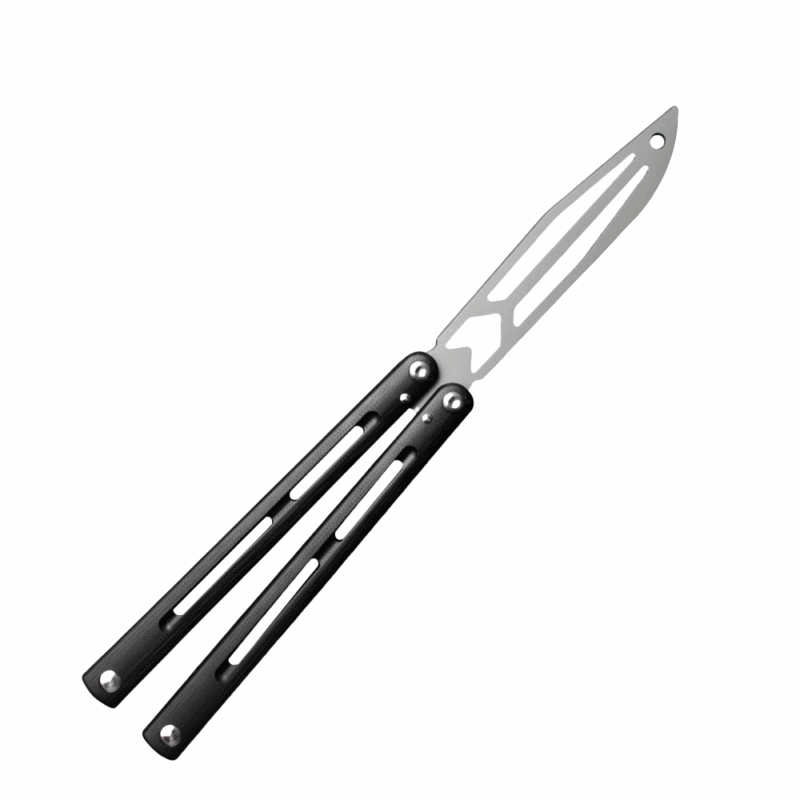 Butterfly knife trainer CNC process sleeve structure Butterfly knife Fancy non-slip handle Unsharpened practice knife,Vlindermes trainer