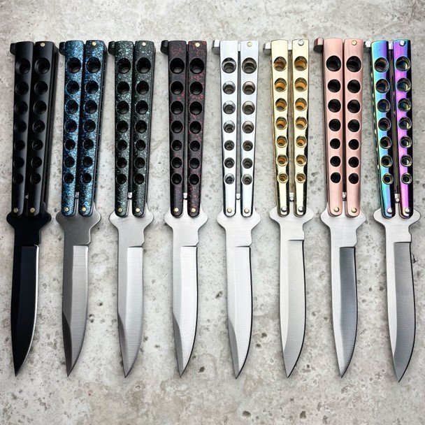5.25 inch closed helix butterfly ball bearing knife,Vlindermes
